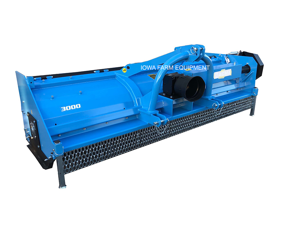 Center Mount Hydraulic Offsetable Flail Mower
