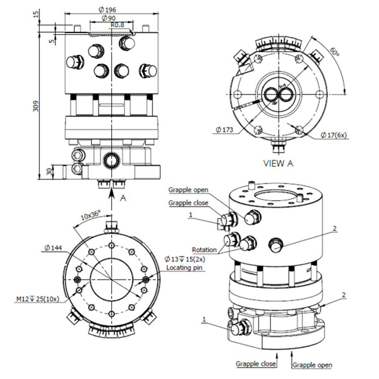 Continuous Rotating Hydraulic Rotator