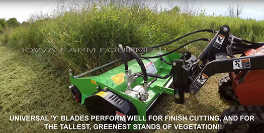 Commercial Mini Skid Steer Flail Mower